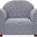 Fantasy Furniture Roundy Chair Gingham, Navy